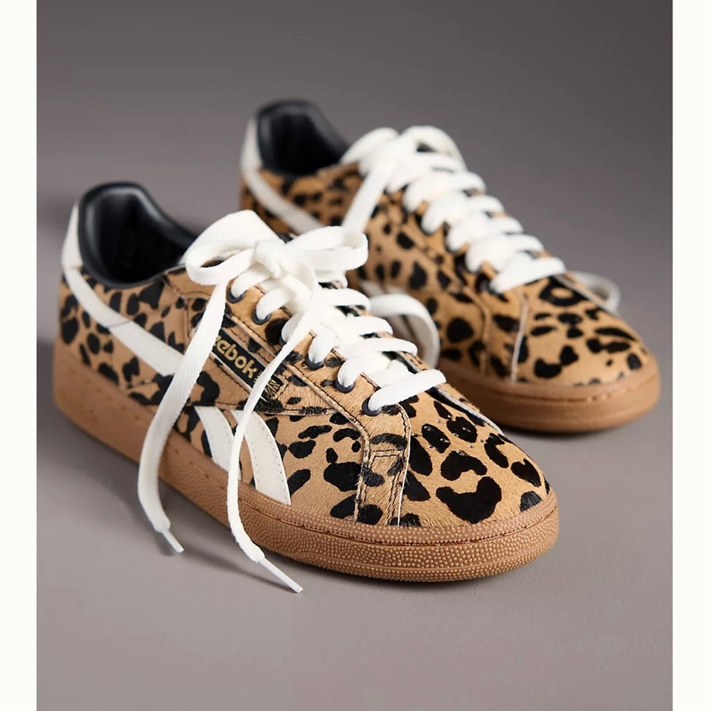 Reebok Club C Grounds Cheetah Sneakers